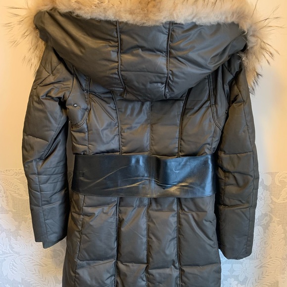 Rudsak women jacket. Olive color with leather belt - Picture 2 of 4